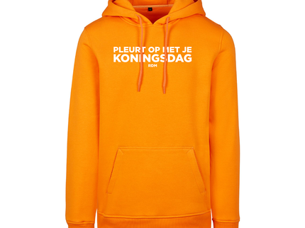 Koningsdag hoodie | Pleurt op met je koningsdag